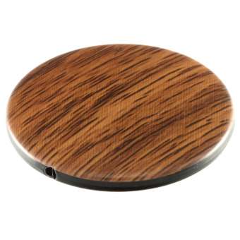 Perle in Holzoptik, 30mm, rund, braun-beige braun-beige