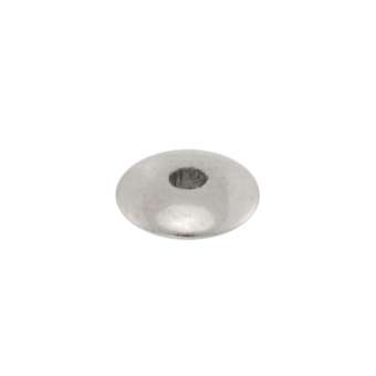 Spacer (10 Stück), 6X1,5mm, Scheibe, silberfarben 