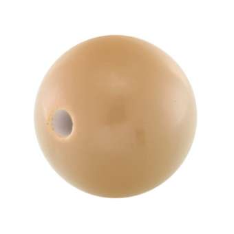 Kunststoffperle, 12mm, rund, braun-beige braun-beige