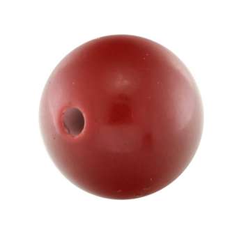 Kunststoffperle, 12mm, rund, dunkelrot dunkelrot