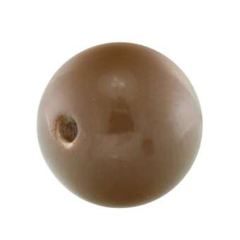 Kunststoffperle, 12mm, rund, walnussbraun walnussbraun