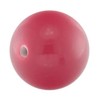 Kunststoffperle, 15mm, rund, dunkelpink dunkelpink