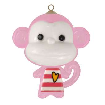 Schmuck-Anhänger "Affe", 40 mm, rosa rosa