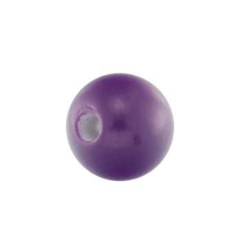 Kunststoffperle, 8mm, rund, dunkelviolett dunkelviolett