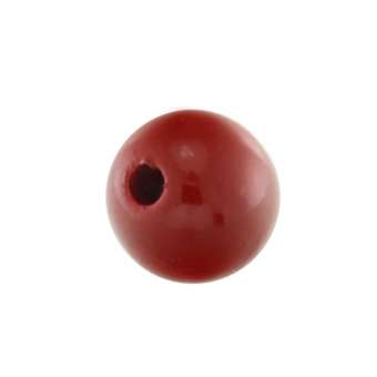 Kunststoffperle, 8mm, rund, dunkelrot dunkelrot