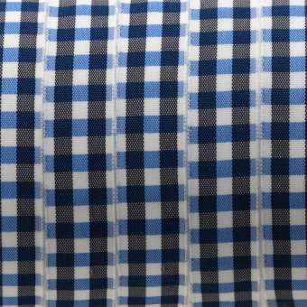 Karoband, 100cm, 15mm breit, blau blau
