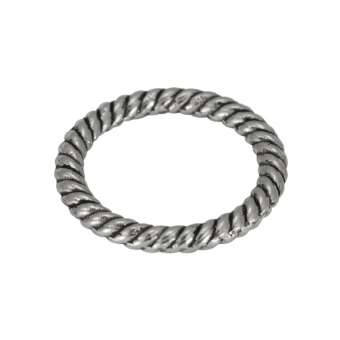 Zierring, Metall, 13mm, silberfarben silberfarben