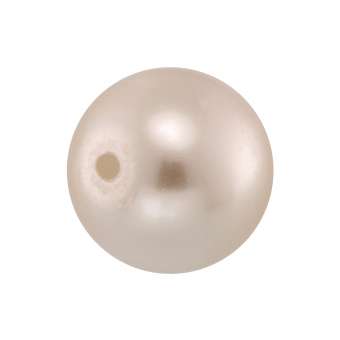 Wachsperle, 8mm, rund, rosa-beige rosa-beige
