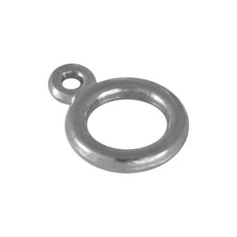 Anhängerhalter aus Metall, 16X12mm, silberfarben 