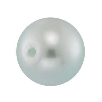 Wachsperle, 10mm, rund, hellmint-türkis hellmint-türkis
