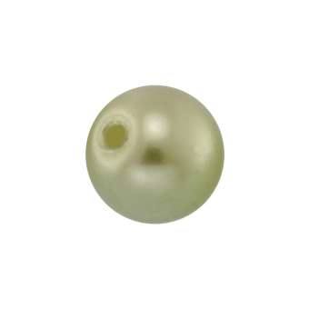 Wachsperle (5 Stück), 6mm, rund, schilfgrün schilfgrün