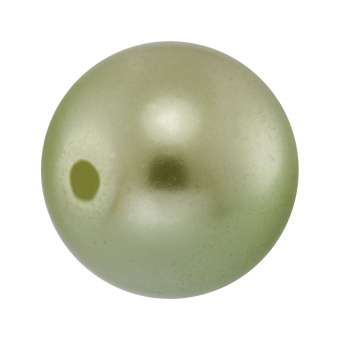 Wachsperle, 12mm, rund, schilfgrün 
