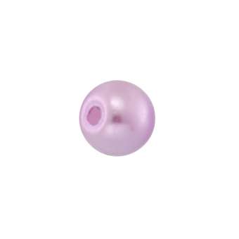 Wachsperle (5 Stück), 4mm, rund, violett violett