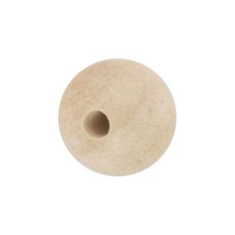 Holzperle (White Wood), 6mm, rund, eierschalen weiß White Wood, eierschalen weiss