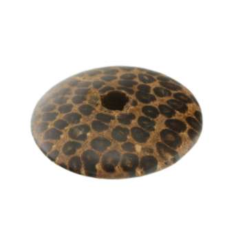 Palmwood, 15X5mm, rund, mittelbraun 