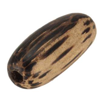 Holzperle (Old Palmwood), 24X10mm, Zylinder, braunen 