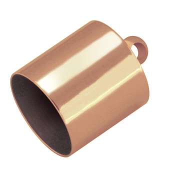 Endkappe mit Öse, Loch-Ø 14mm, 14,5X16mm, roségoldfarben Loch-Ø 14mm