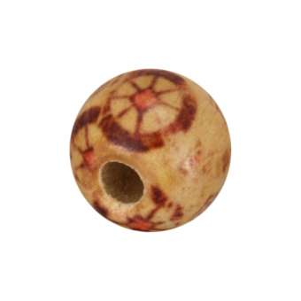 Holzperle (10 Stück), 10mm, hellbraun 
