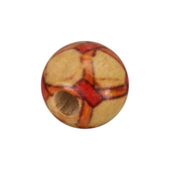 Holzperle (10 Stück), 9mm, hellbraun 