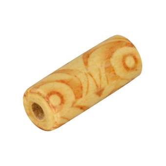 Holzperle, 20X8mm, hellbraun 