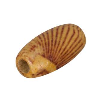 Holzperle (10 Stück), 14X6mm, hellbraun 
