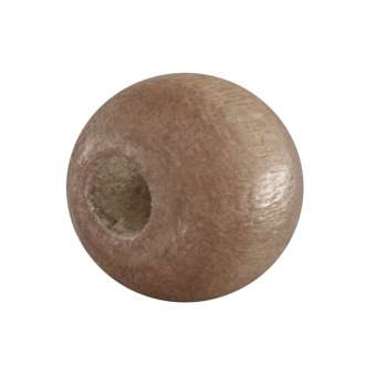 Holzperle (10 Stück), 10mm, hellbraun hellbraun