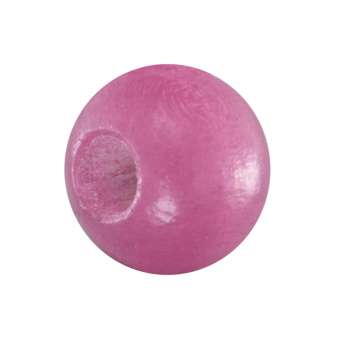 Holzperle (10 Stück), 10mm, pink pink