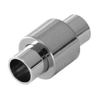 Magnetverschluss, 20X11mm, Loch-Ø 6mm, Metall, silbefarben 
