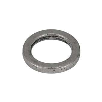 Zierring, Metall, 14mm, silberfarben silberfarben