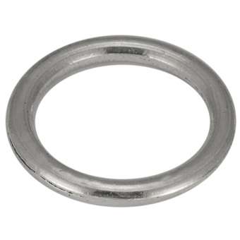 Großer Zierring, Metall, 29mm, silberfarben silberfarben