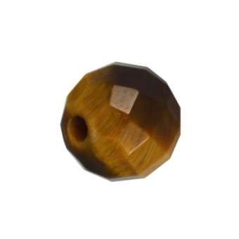 Tigerauge (facettiert), 8mm, dunkelbraun 