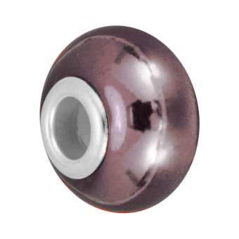 Keramik Großlochperle, 16X11mm, bordeaux bordeaux