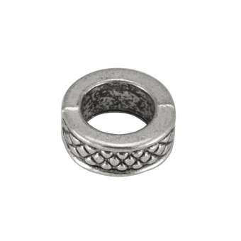 Metallperle, 8X8mm, silberfarben 