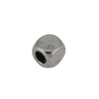 Metallperle, 4X3mm, silberfarben 