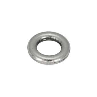 Zierring, Metall, 8mm, silberfarben silberfarben