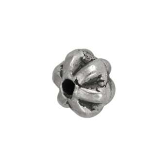 Metallperle, 6mm, silberfarben 