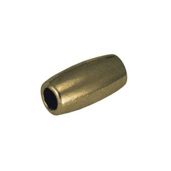 Metallperle, 11mm, bronzefarben bronzefarben