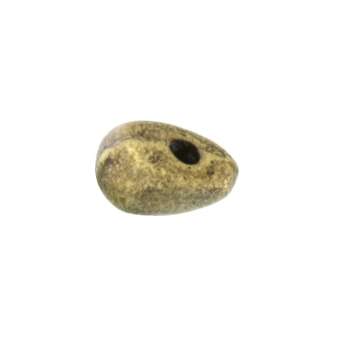 Metallperle, oval, 7X5mm, bronzefarben bronzefarben