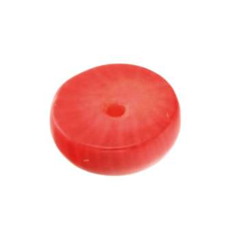 Seaweed / Seegras (Naturprodukt), 10X5mm, rund, rot 