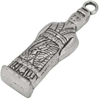 Metallanhänger "Mönch", 39X10mm, silberfarben 