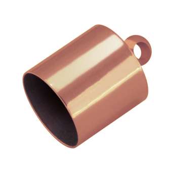 Endkappe mit Öse, Loch-Ø 10mm, 10,5X13mm, kupferfarben Loch-Ø 10mm