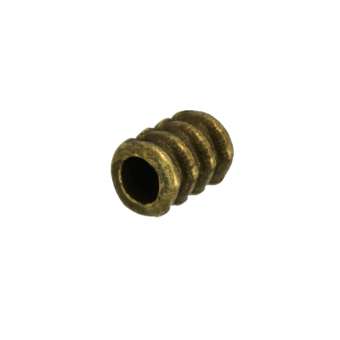 Metallperle, Metall, 4mm, bronzefarben bronzefarben