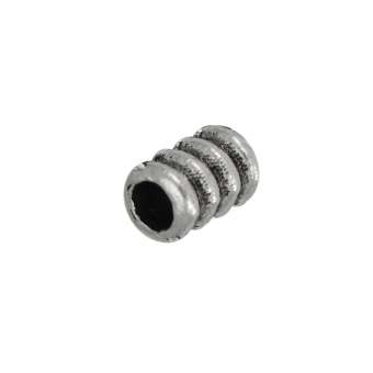 Metallperle, Metall, 4mm, silberfarben silberfarben
