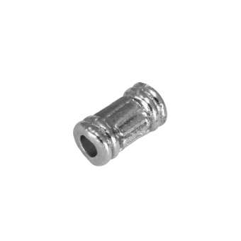 Metallperle, 6mm, silberfarben silberfarben