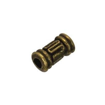 Metallperle, 6mm, bronzefarben bronzefarben