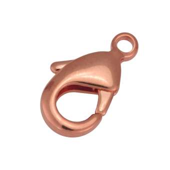 Schmuckkarabiner, 12X7mm, Metall, kupferfarben kupferfarben