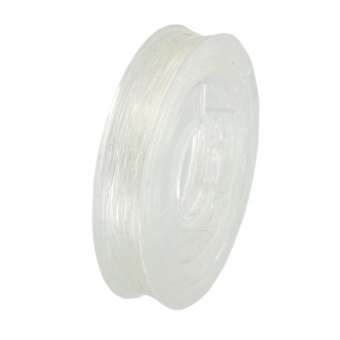 elastisches Band (10 Meter), 0,8mm breit, rund, transparent 