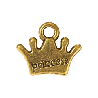 Anhänger "Princess", goldfarben 