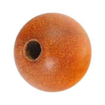 Holzperle (Red Wood), 12mm, rund, honigfarben Red Wood, honigfarben