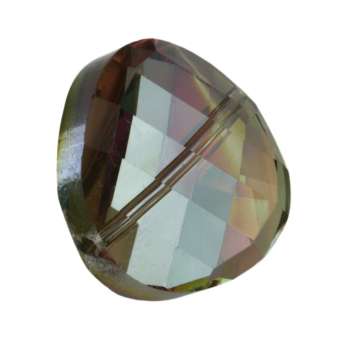 Glasschliff-Perle, 18X18mm, rund, lila AB lila AB